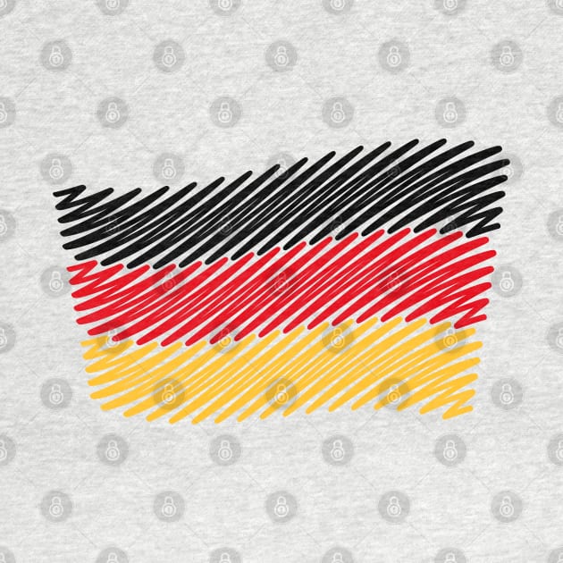 National Flag Of Germany (Scribble) by MrFaulbaum